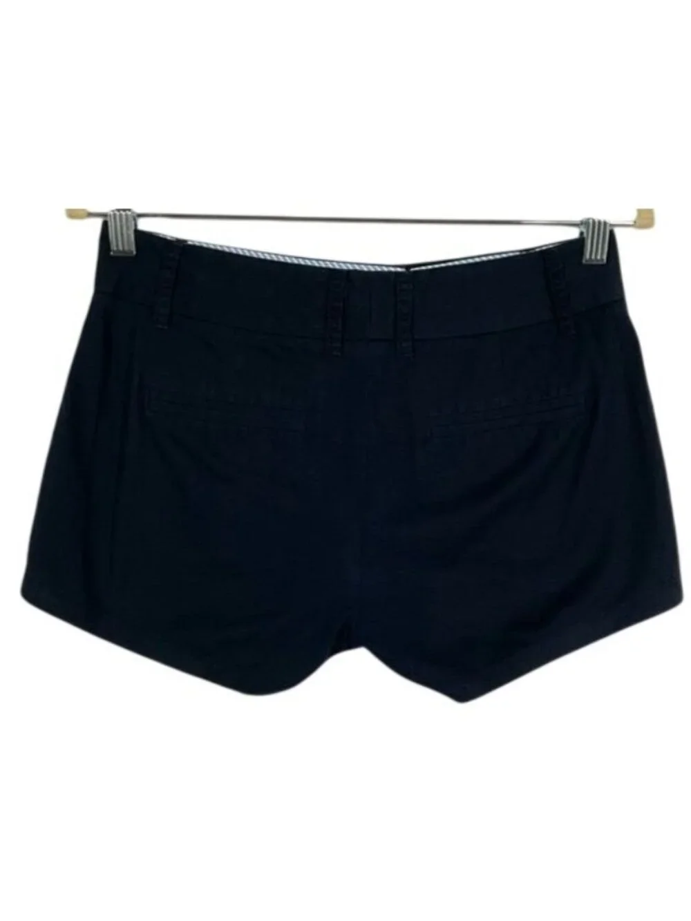 J.Crew Factory Broken-In Chino Shorts Navy Blue 100% Cotton Size 0 36234